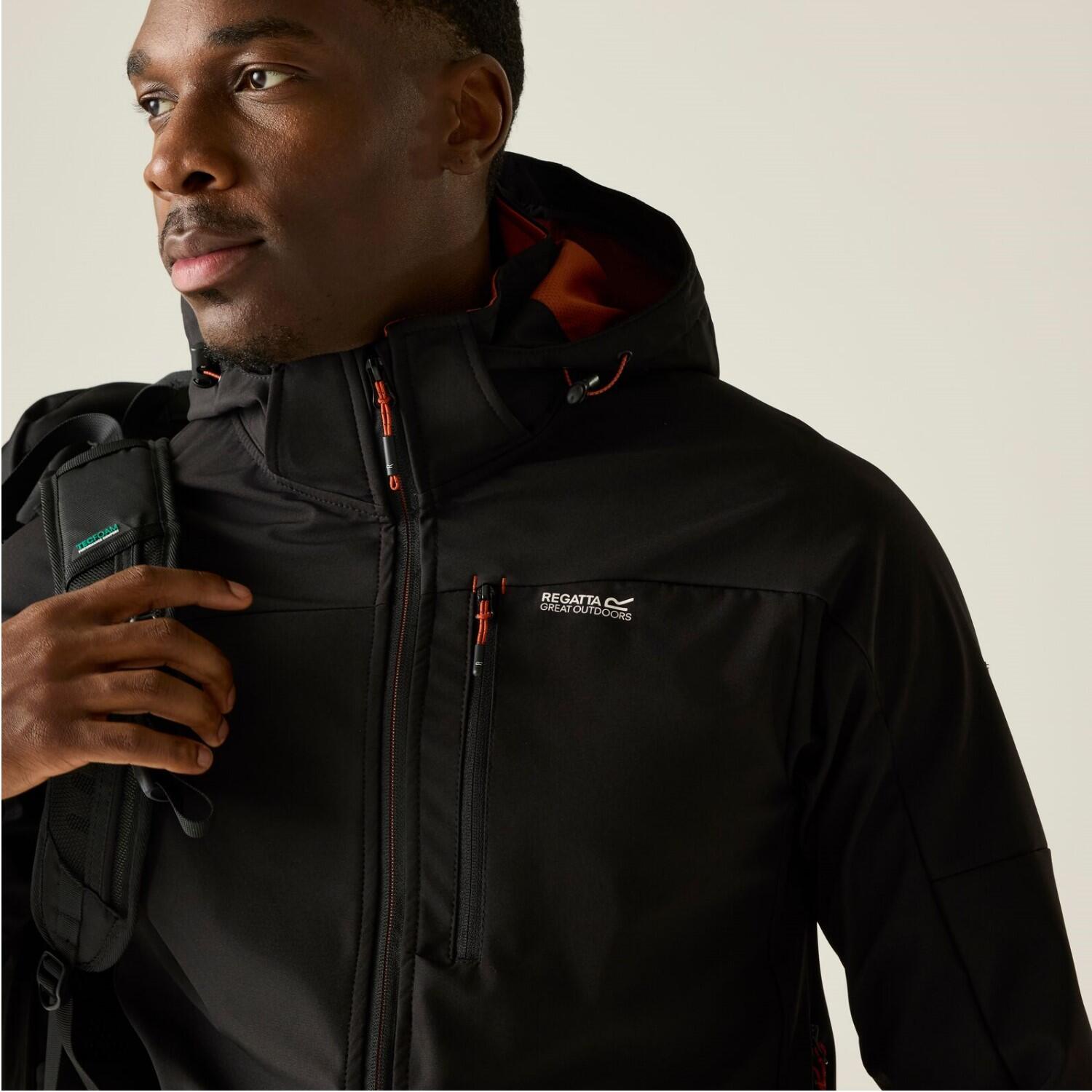 Chaqueta softshell impermeable con capucha Arana para hombre 5/6