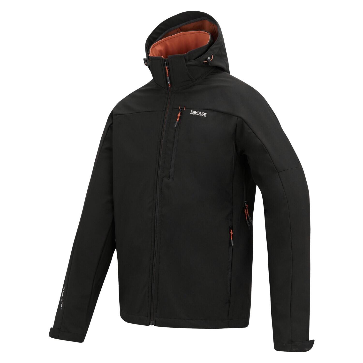 Męska wodoodporna kurtka softshell Arana z kapturem