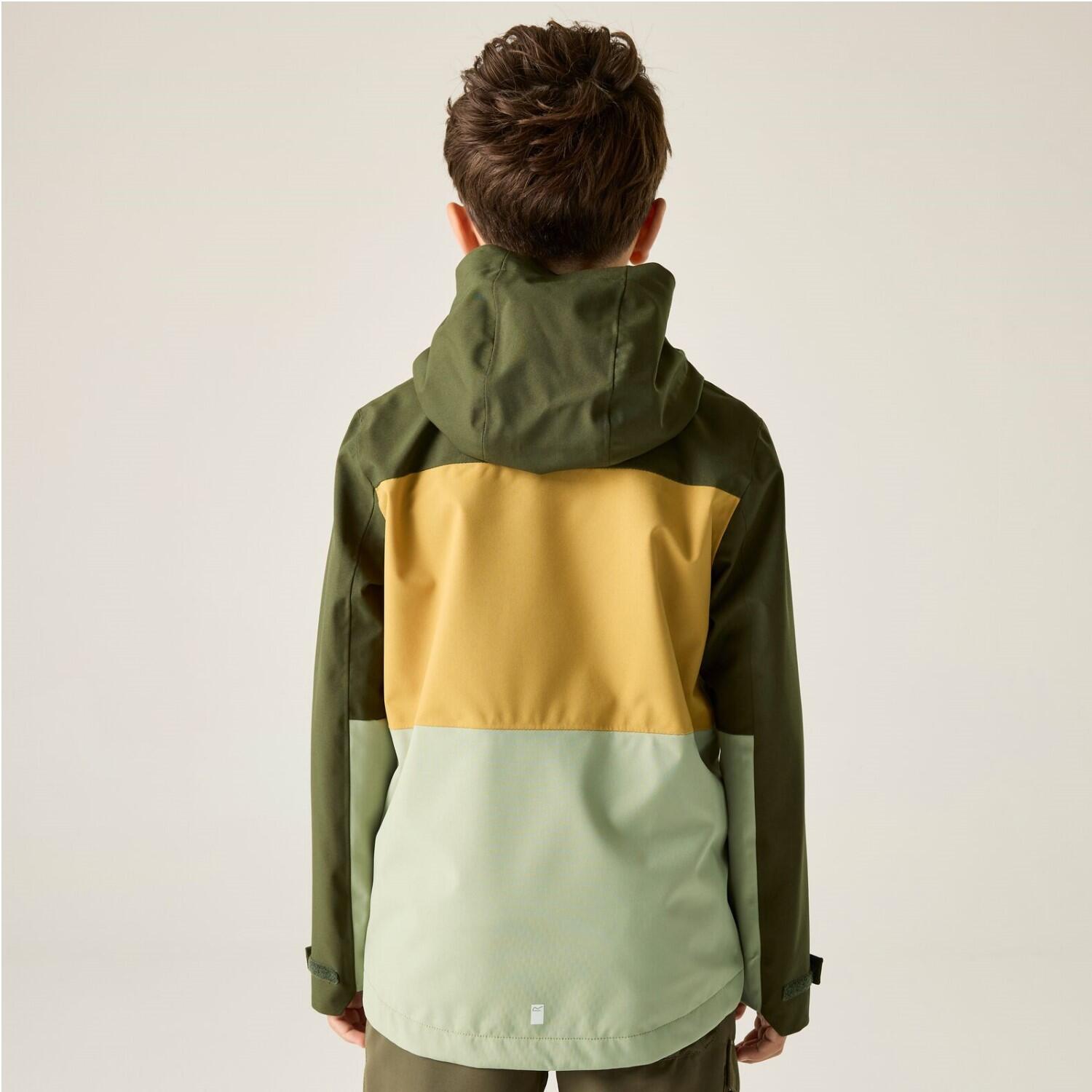 Veste imperméable à capuche à panneaux Highton pour enfants 3/7