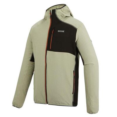 Heren alven fleece met capuchon en volledige ritssluiting