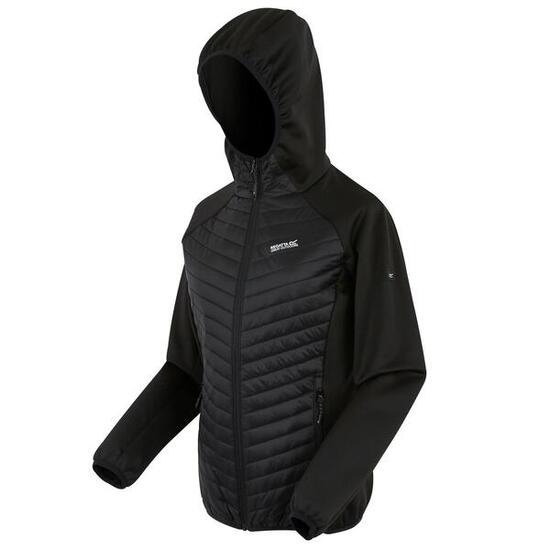 Veste Andreson matelassée hybride extensible à capuche déperlante pour femme
