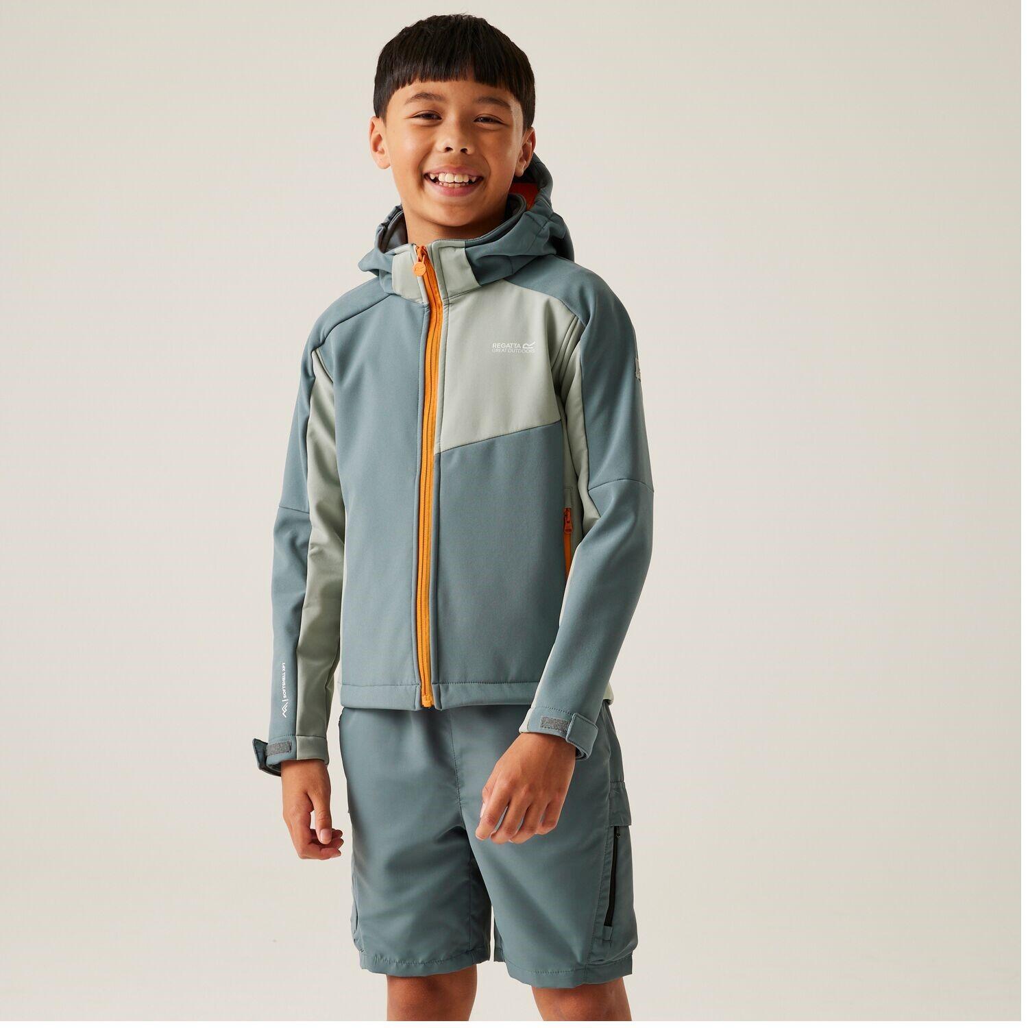 Regatta Acidity VIII Softshelljacke für Kinder mit Kapuze 2/7