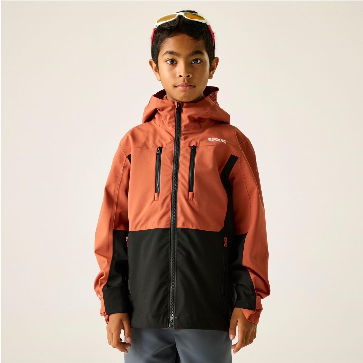 Veste imperméable à capuche à panneaux Highton pour enfants 2/7