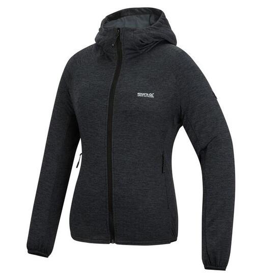 Veste intermédiaire extensible à capuche zippée intégrale Ferna Marl pour femme