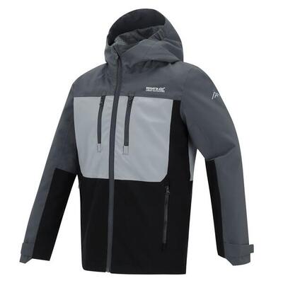 Giacca impermeabile con cappuccio e pannelli Highton per bambini