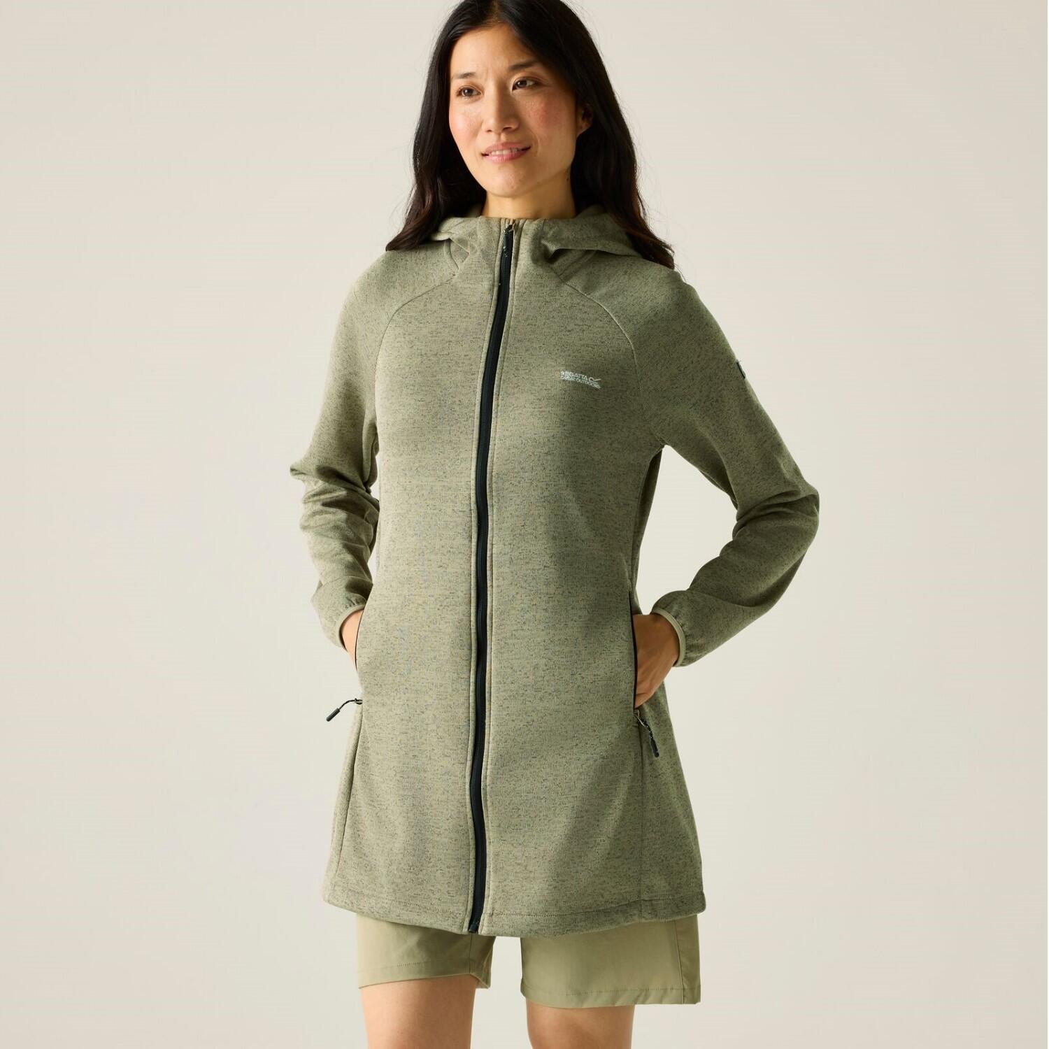 Bloomfield Long Line Fill Zip Hooded Fleece voor dames 2/5