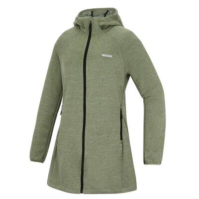 Felpa con cappuccio e zip Bloomfield Long Line Fill da donna