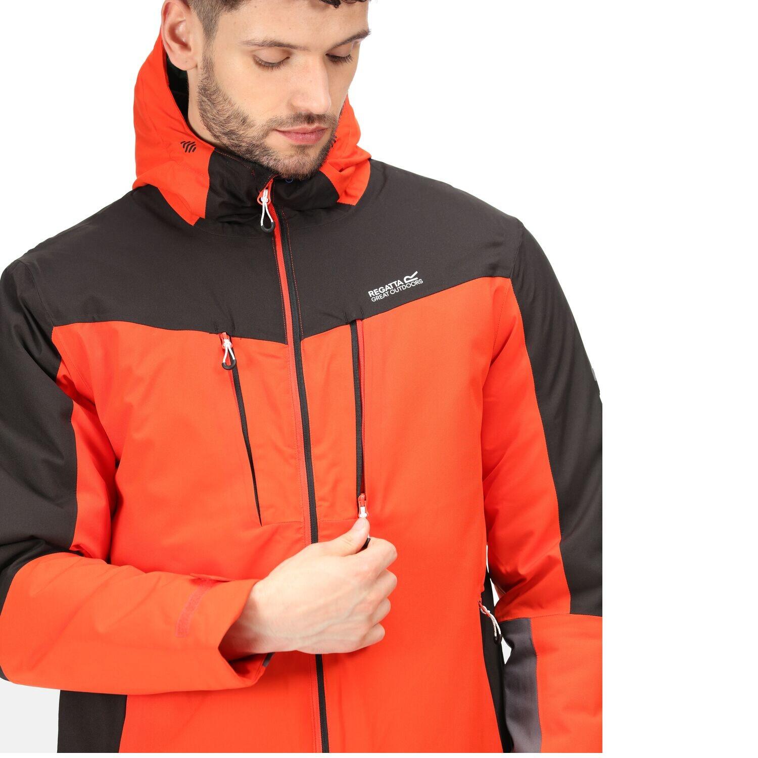 Outdoorjacke Highton Stretch II Wandern/Outdoor/Trekking Herren CajunOra/Blk 2/7
