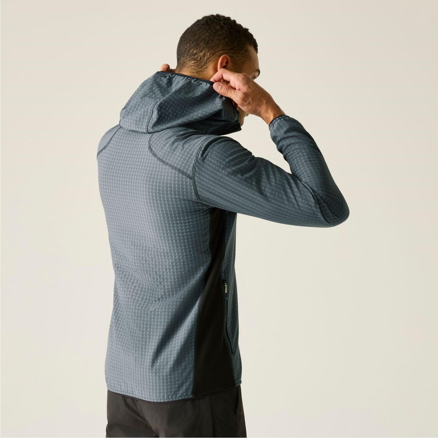 Pile da uomo Alven con zip intera e cappuccio 3/7