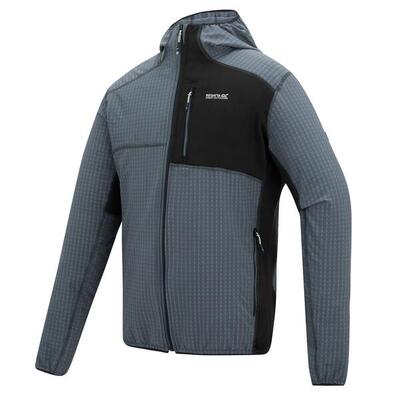 Heren alven fleece met capuchon en volledige ritssluiting