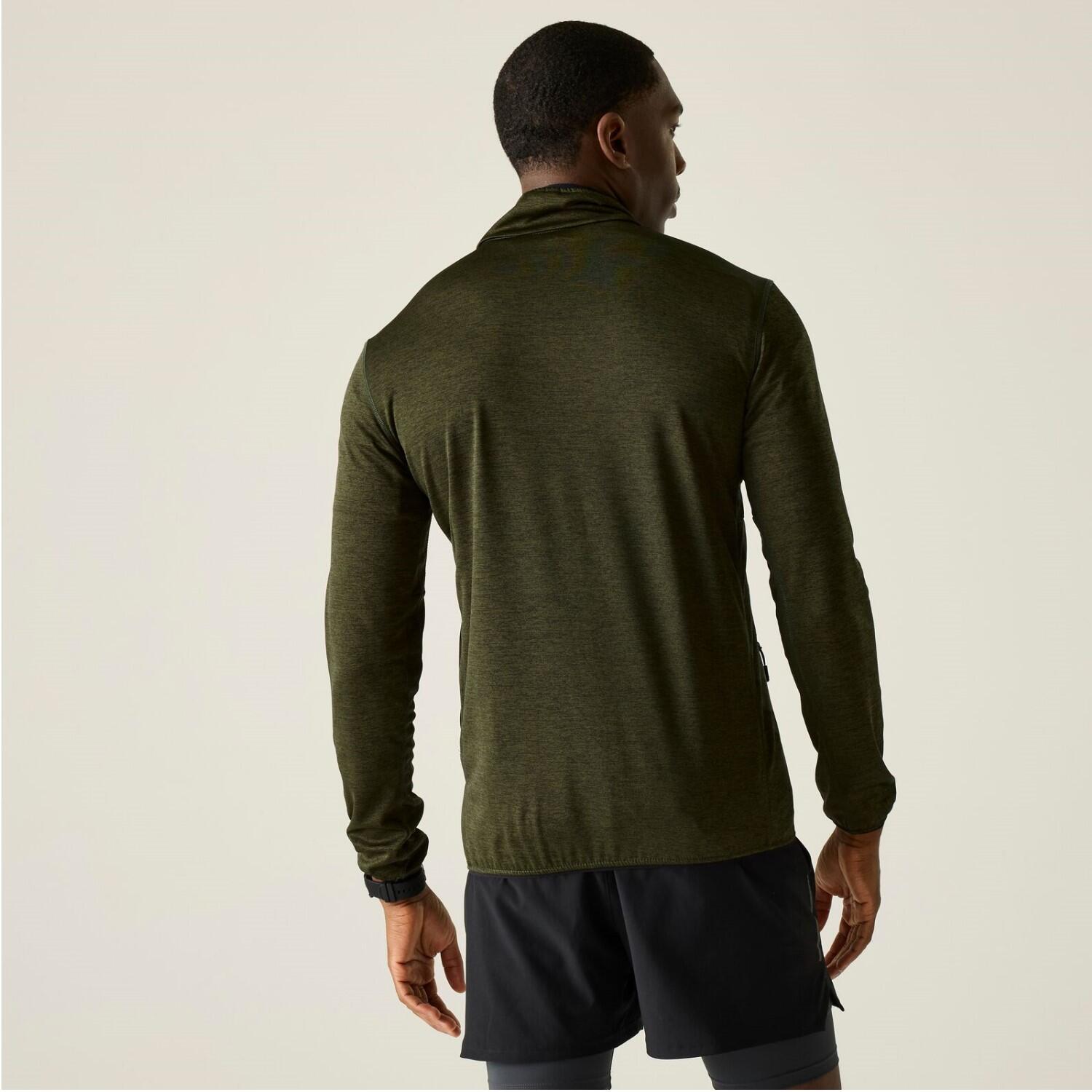 Maglia intermedia Hillden Marl con cerniera completa da uomo 3/5