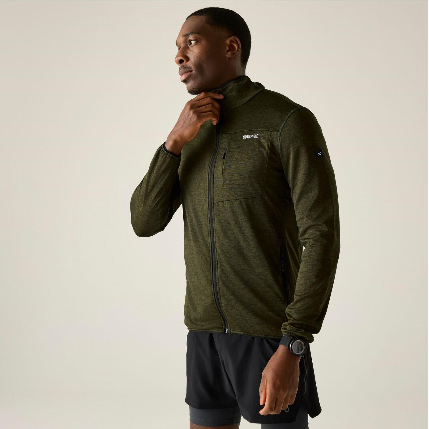 Maglia intermedia Hillden Marl con cerniera completa da uomo 2/5