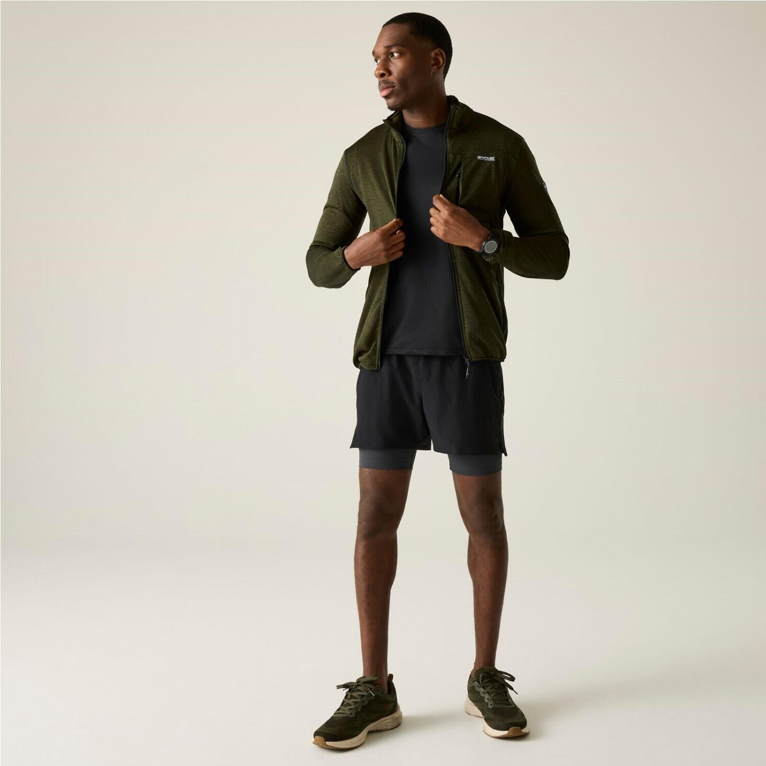 Maglia intermedia Hillden Marl con cerniera completa da uomo 4/5