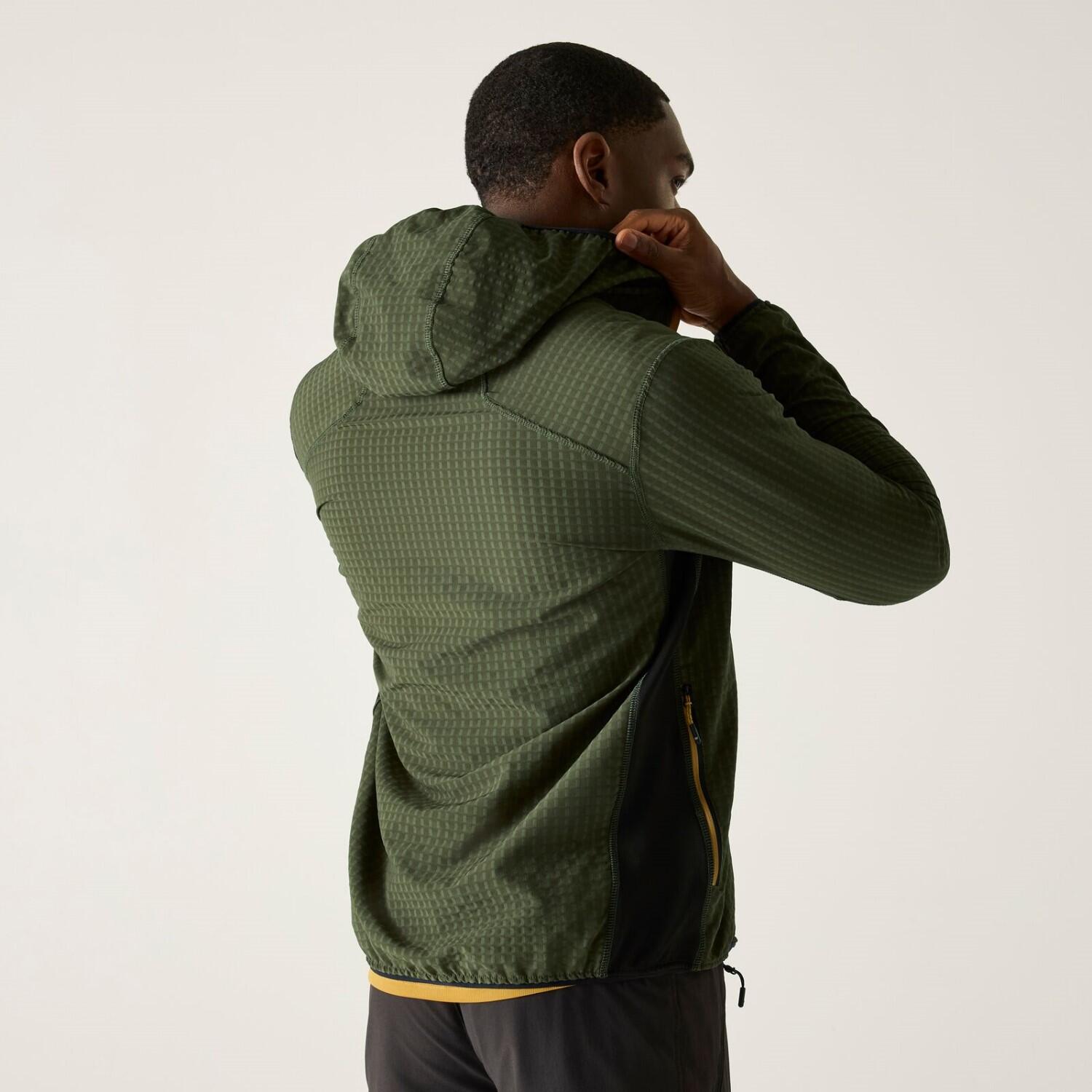 Pile da uomo Alven con zip intera e cappuccio 3/7
