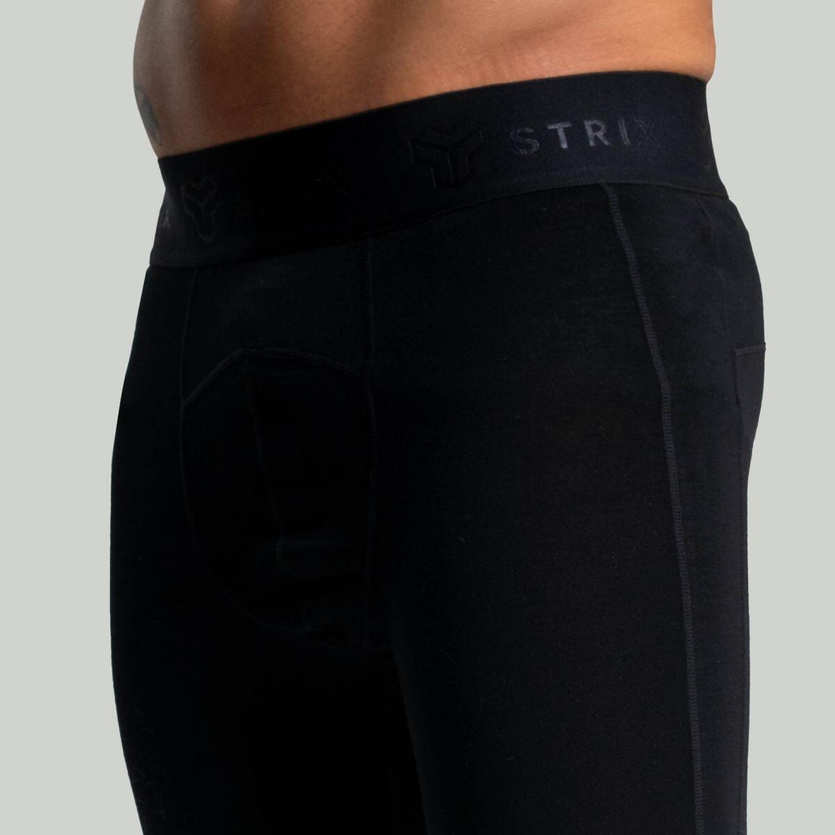 Uomo sci leggings termica neri MERINO I 2/4