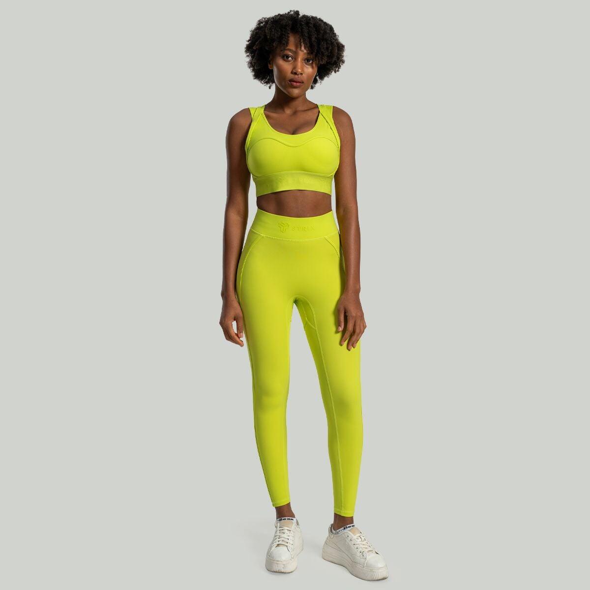 Donna fitness leggings estensibili Chartreuse Lunar 4/6