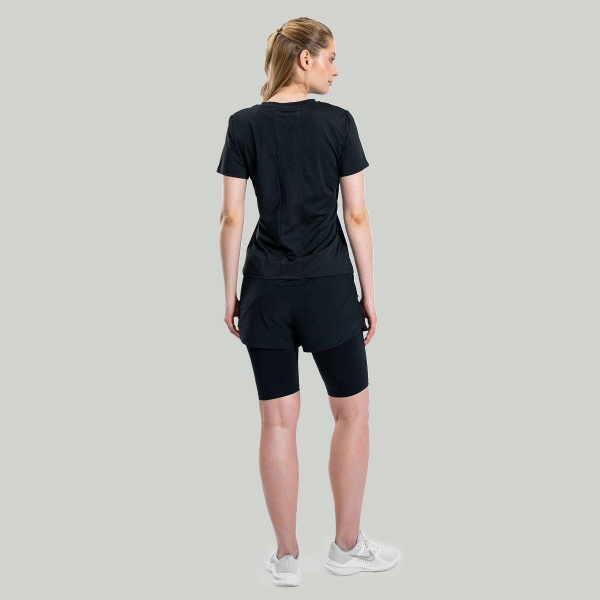 Donna fitness pantaloncini 2in1 Black ULTRA 5/6