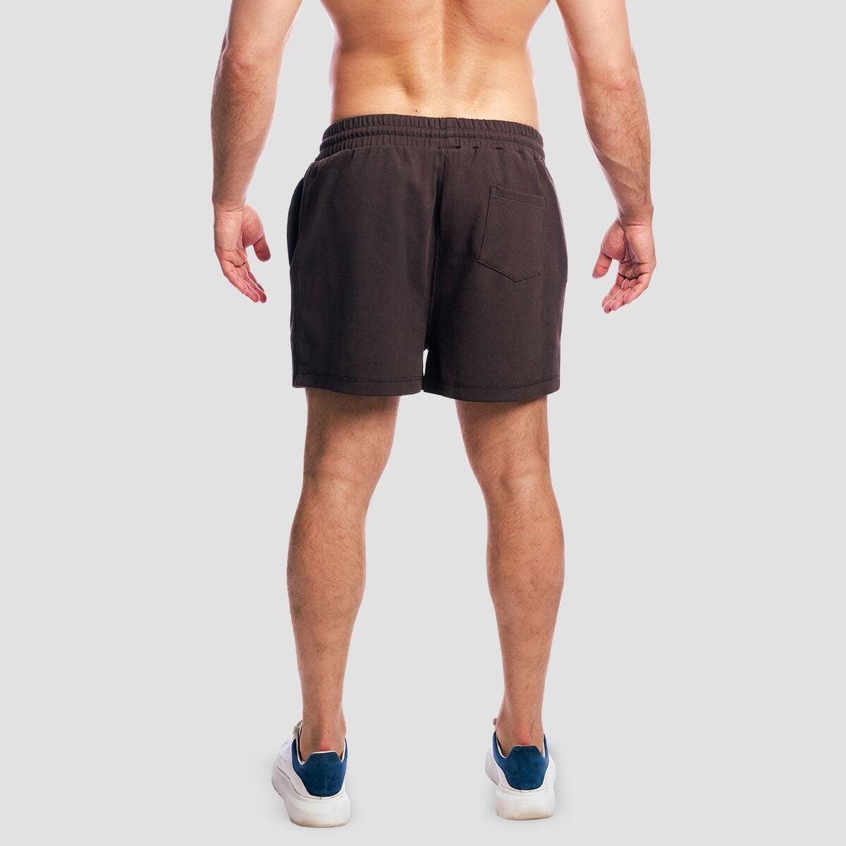 Uomo fitness pantaloncini Brown Aura 3/6