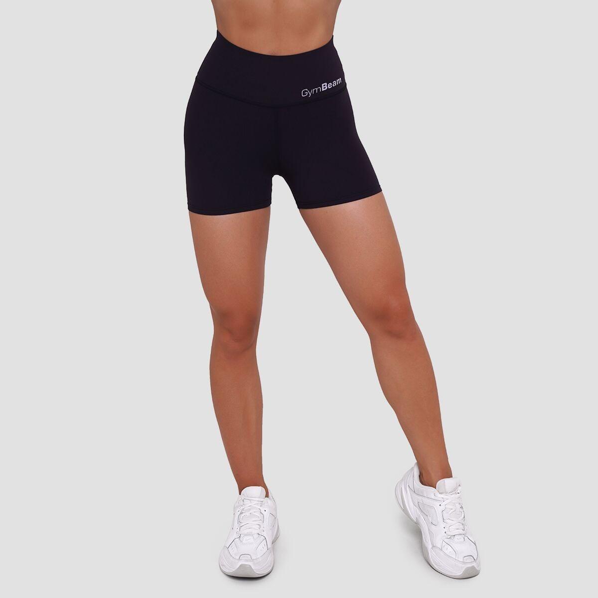 Pantaloncini donna palestra slim neri BEAT 6/7