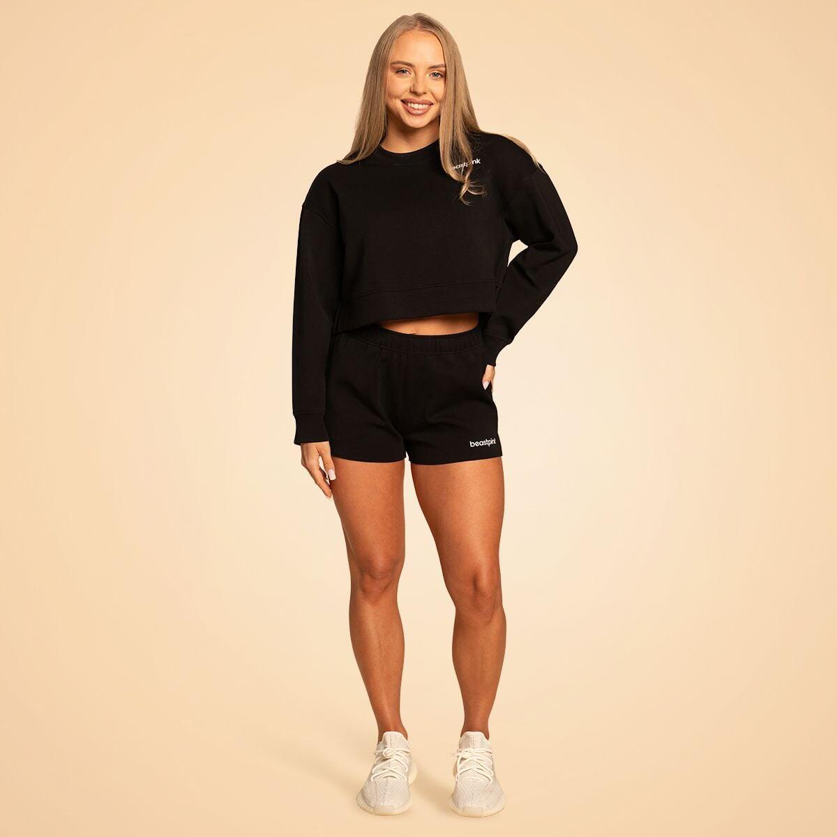 Donna pantaloncini vita regolabile Black Grace 5/6