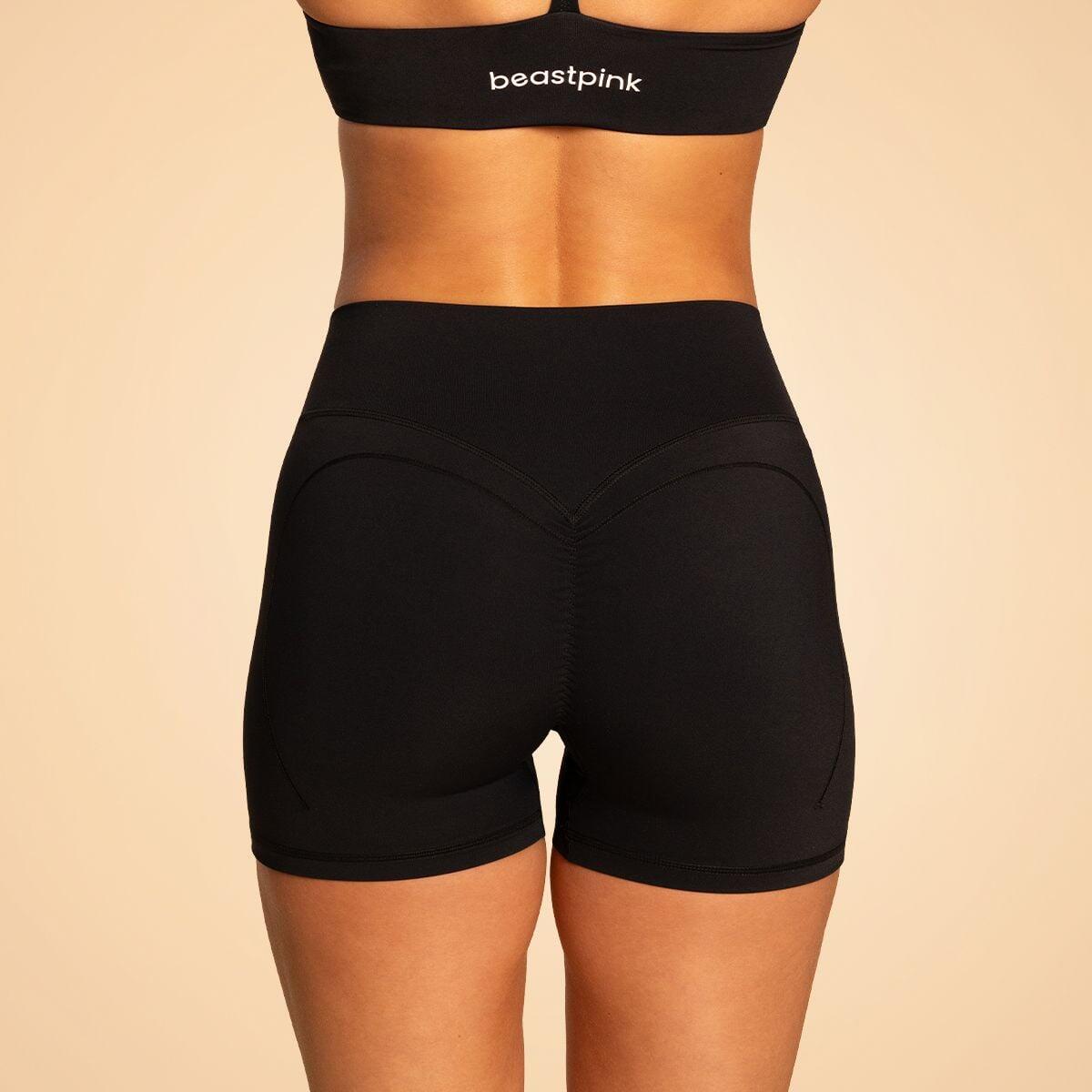 Donna fitness pantaloncini vita alta Black Grace 3/6
