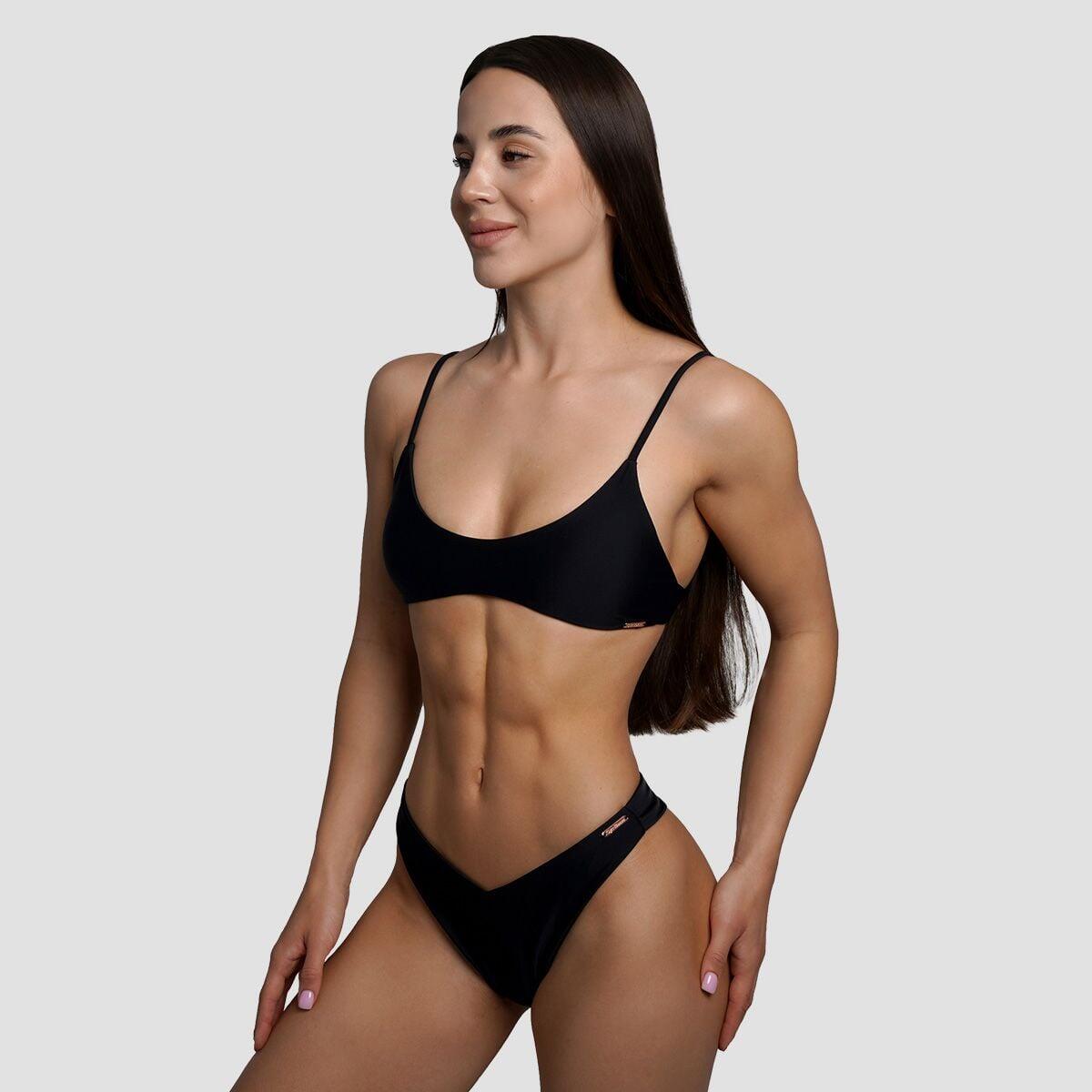 Donna nuoto top costume da bagno asciugatura rapida nero Hawaii 4/5
