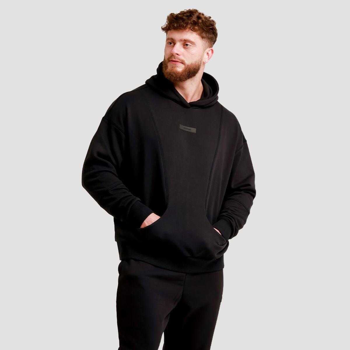 Uomo felpa con cappuccio nera Unity 5/7