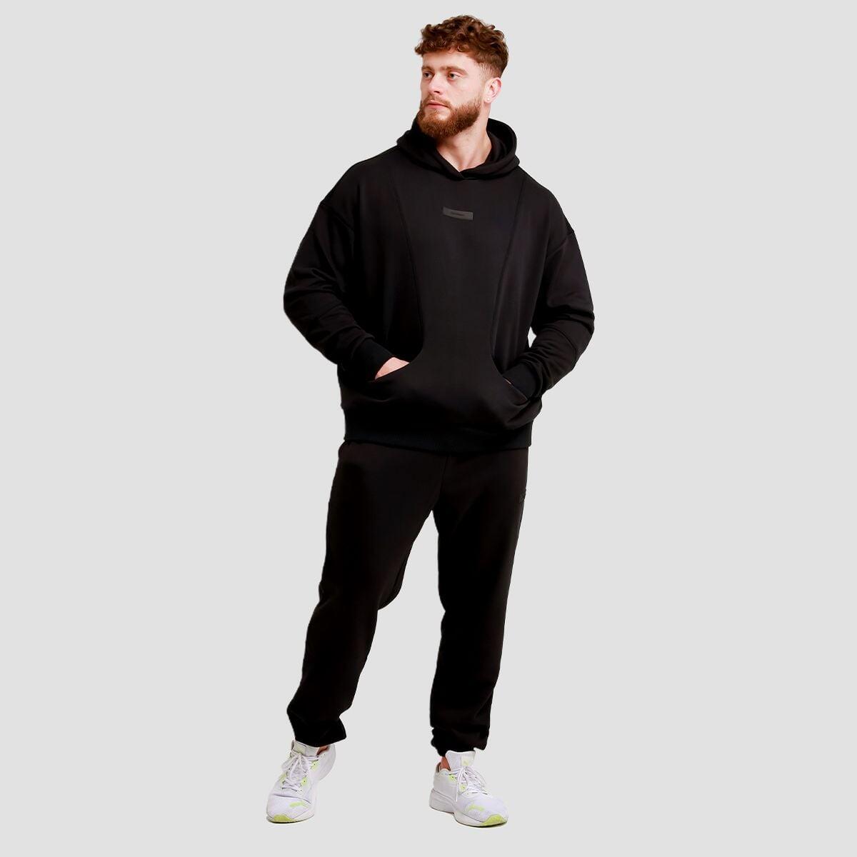 Uomo felpa con cappuccio nera Unity 6/7