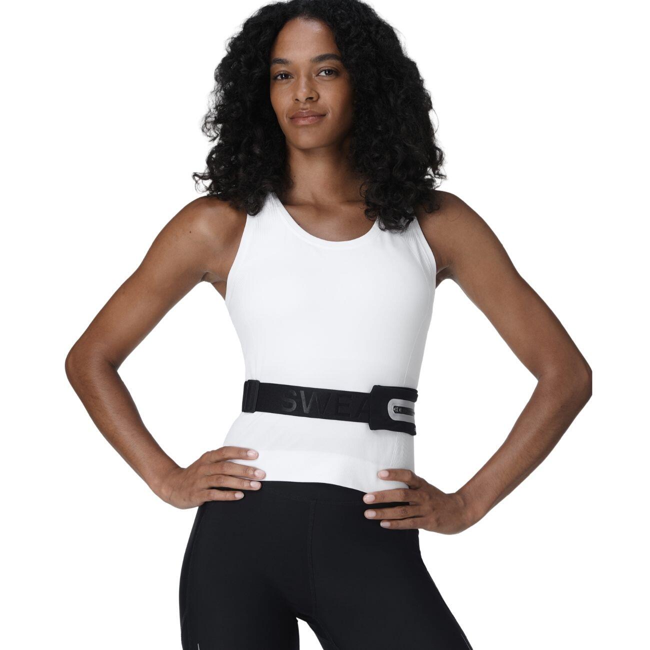 SWEATY BETTY Athlete Crop Seamless Workout Tank Top T-shirt WIT M 4/7