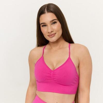 Donna fitness reggiseno sportivo senza cuciture Rose Sculpt