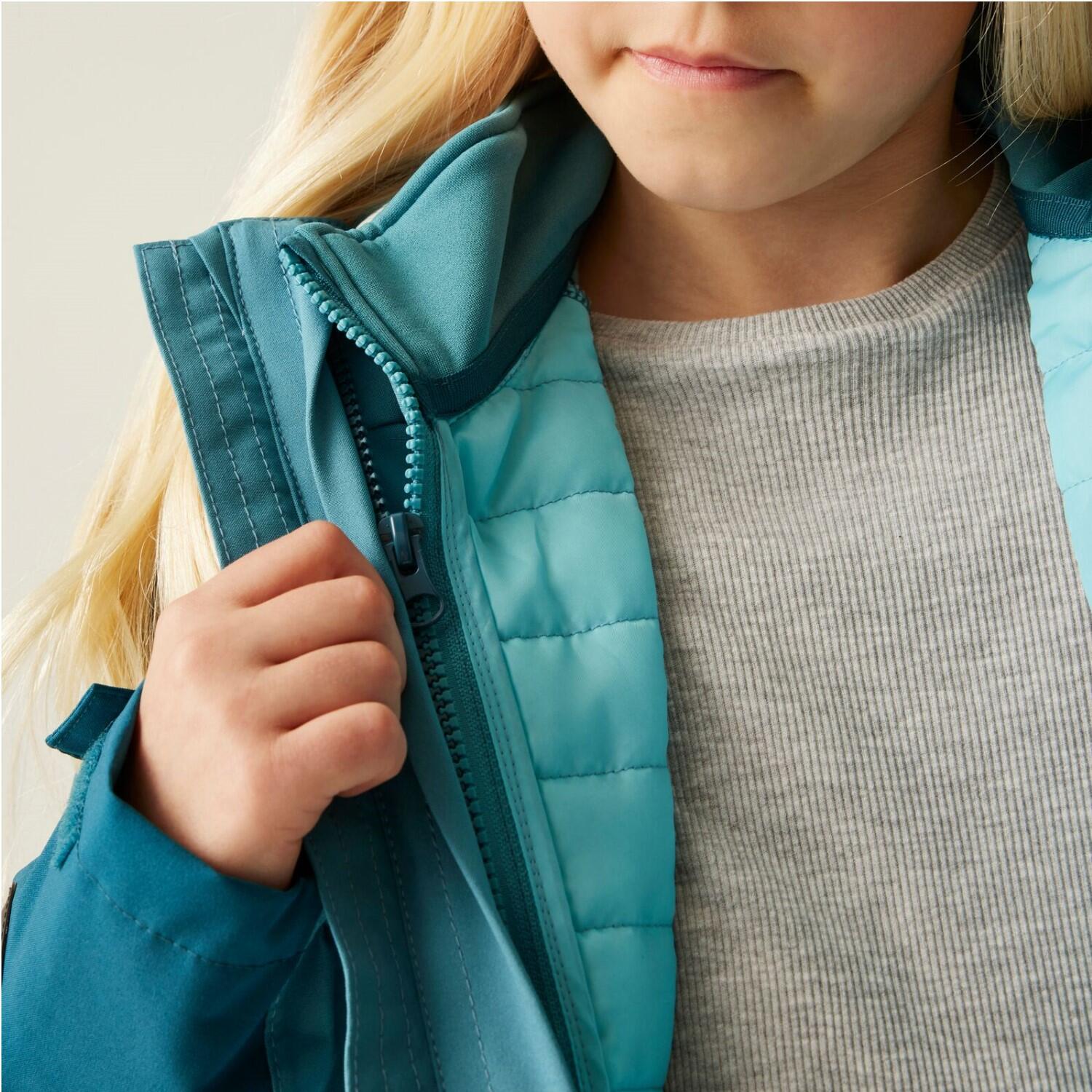 Regatta Trekktain 3 in 1 Jacke für Mädchen Wasserdicht mit Kapuze 5/7