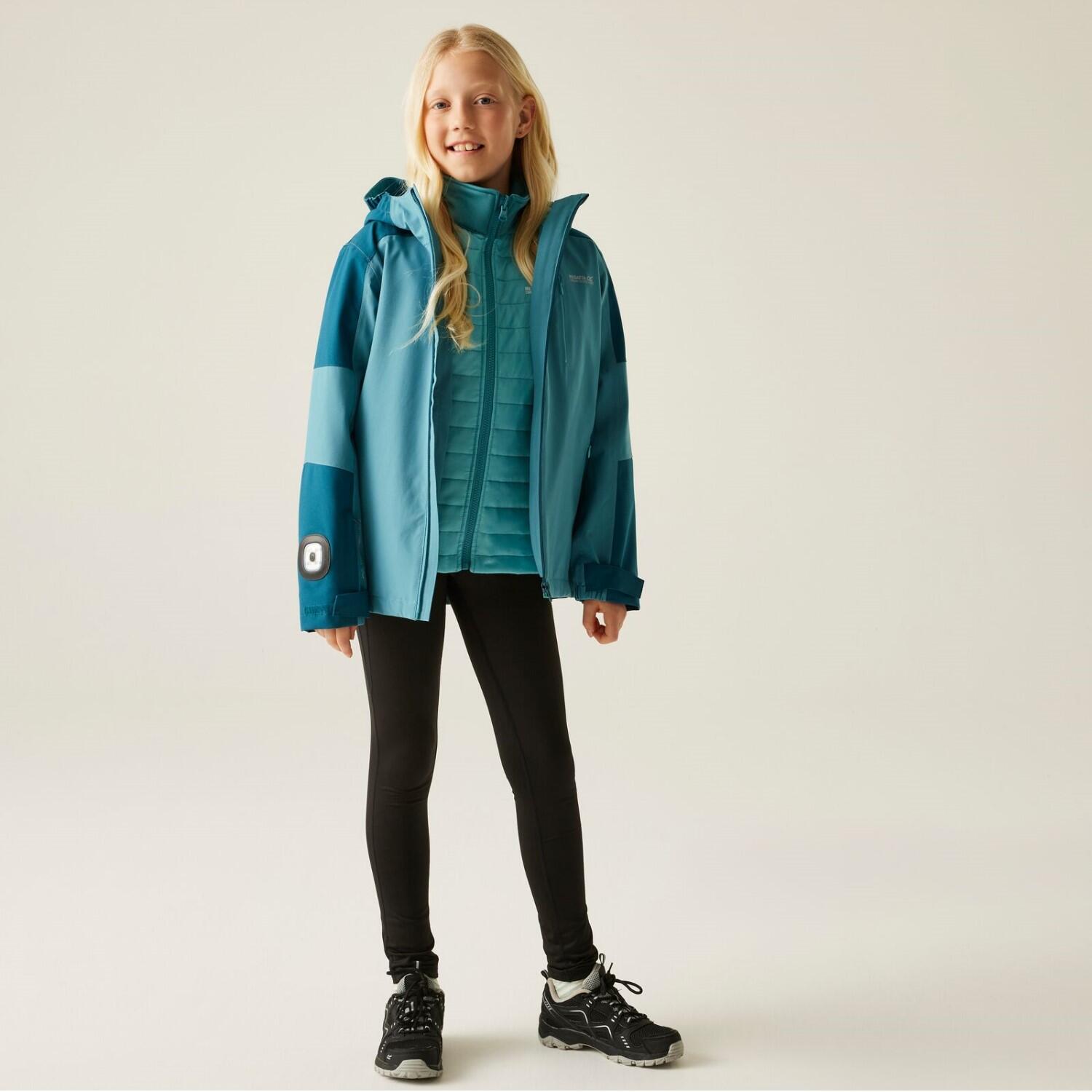 Regatta Trekktain 3 in 1 Jacke für Mädchen Wasserdicht mit Kapuze 4/7