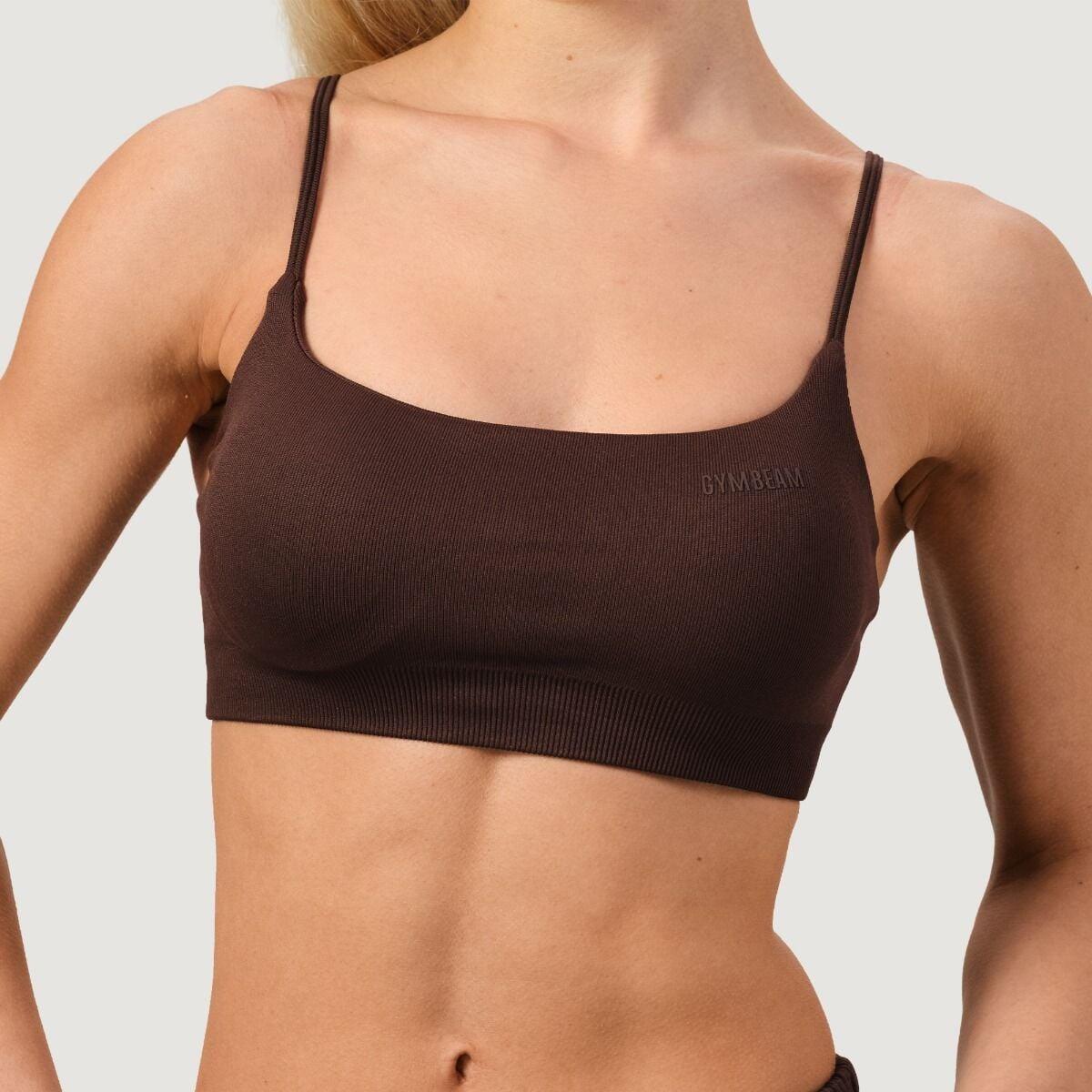 Donna fitness reggiseno sportivo senza cuciture Mocha NEO 3/7