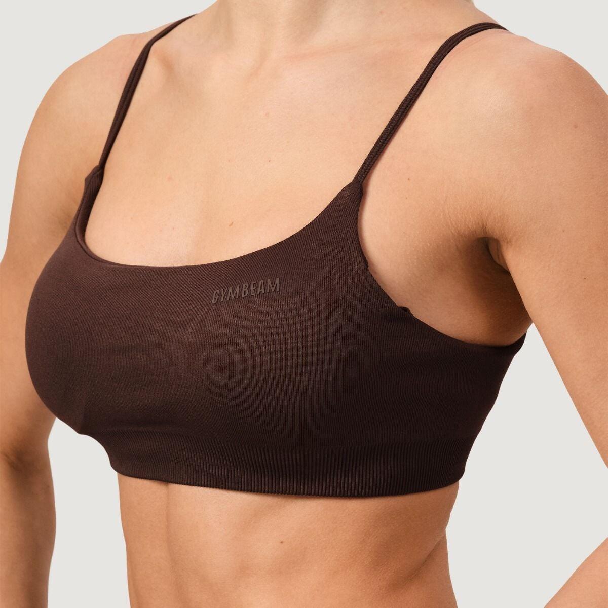 Donna fitness reggiseno sportivo senza cuciture Mocha NEO 2/7
