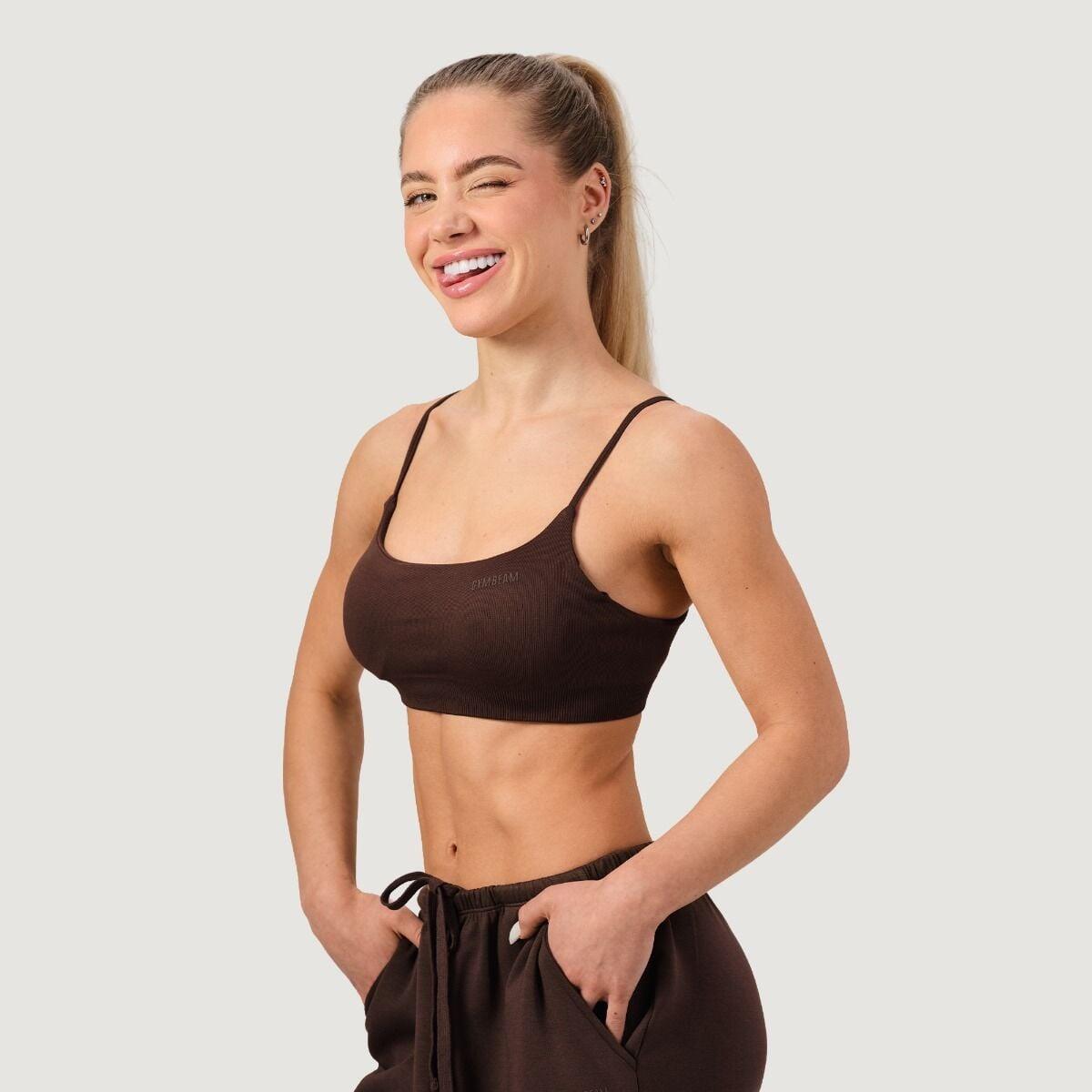 Donna fitness reggiseno sportivo senza cuciture Mocha NEO 5/7