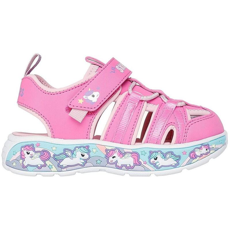 Sandale copii Skechers Play Scene Splash - Cute Crew, Roz