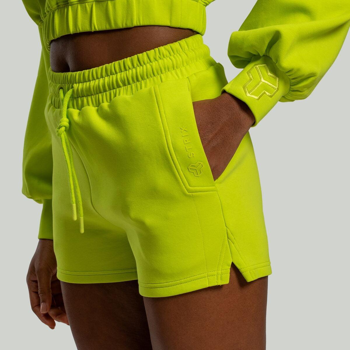 Donna palestra pantaloncini cotone Chartreuse Lunar 2/4