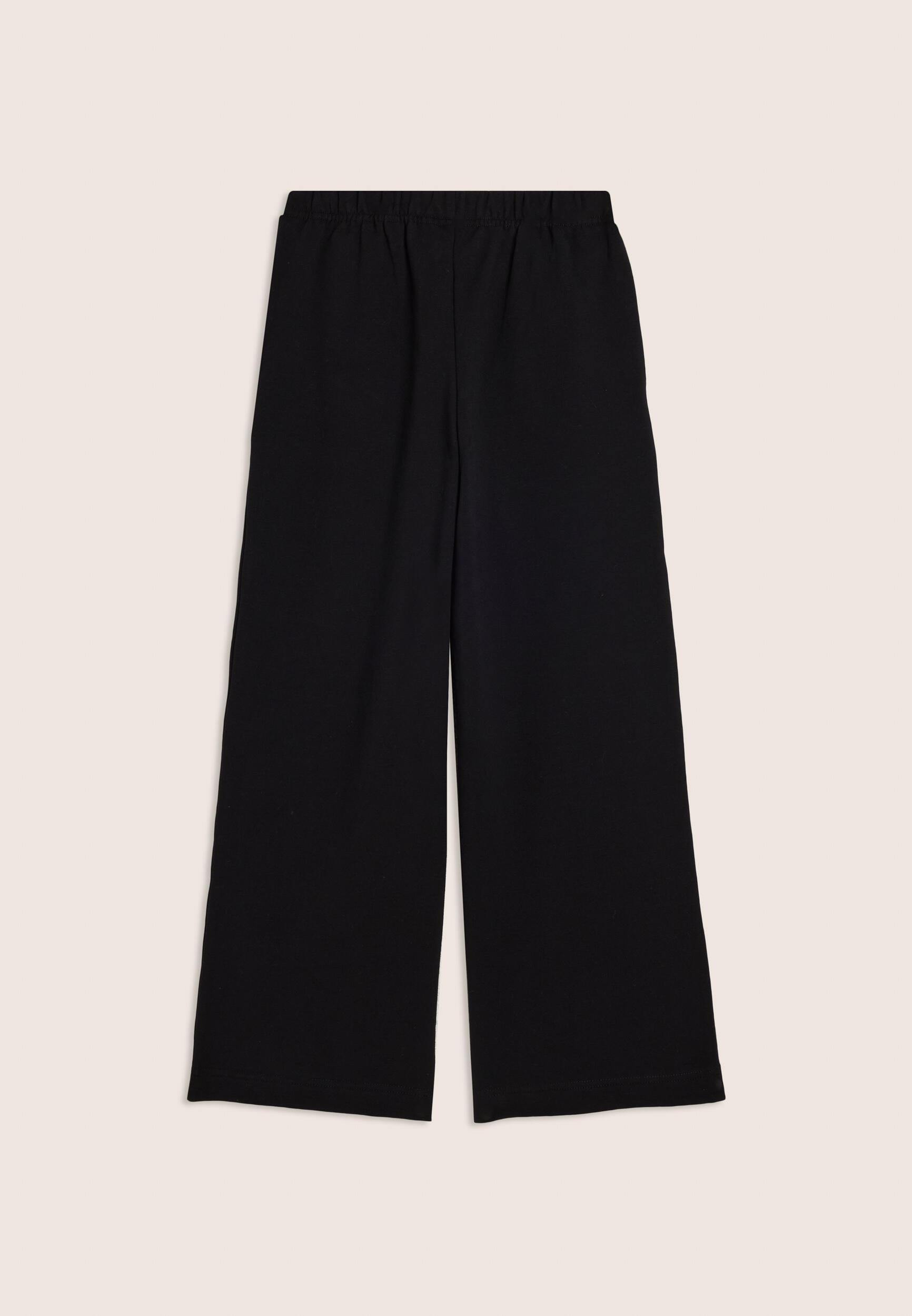Pantaloni Junior wide leg in cotone elasticizzato 2/3