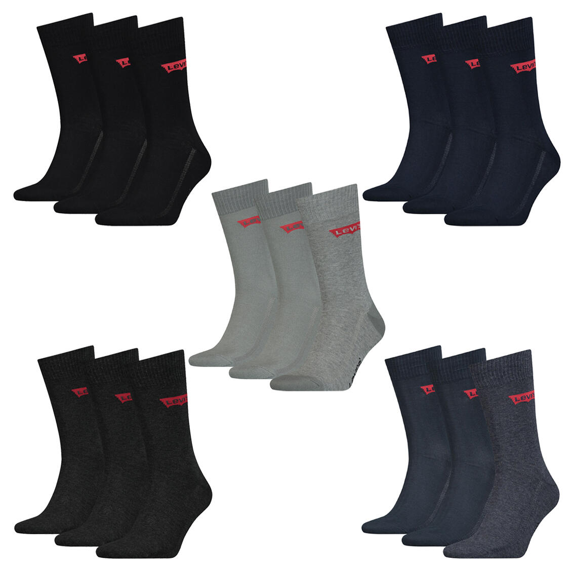 Regular sokken met logo - gerecycled katoen – Black – 39-42 2/2