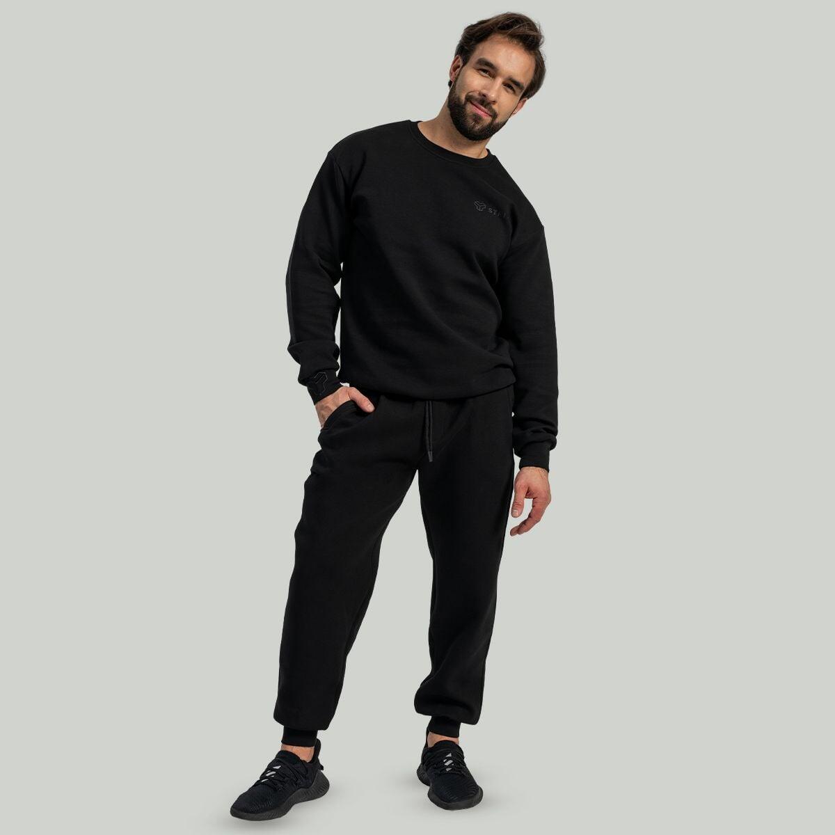 Uomo yoga joggers traspiranti Black Relaxed 4/5