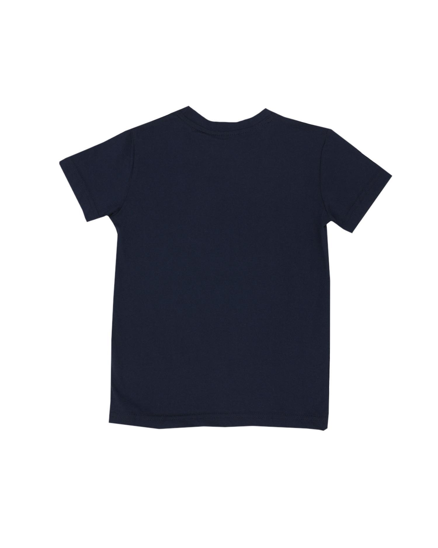 Camiseta básica de manga corta para niño con logo pequeño 2/2