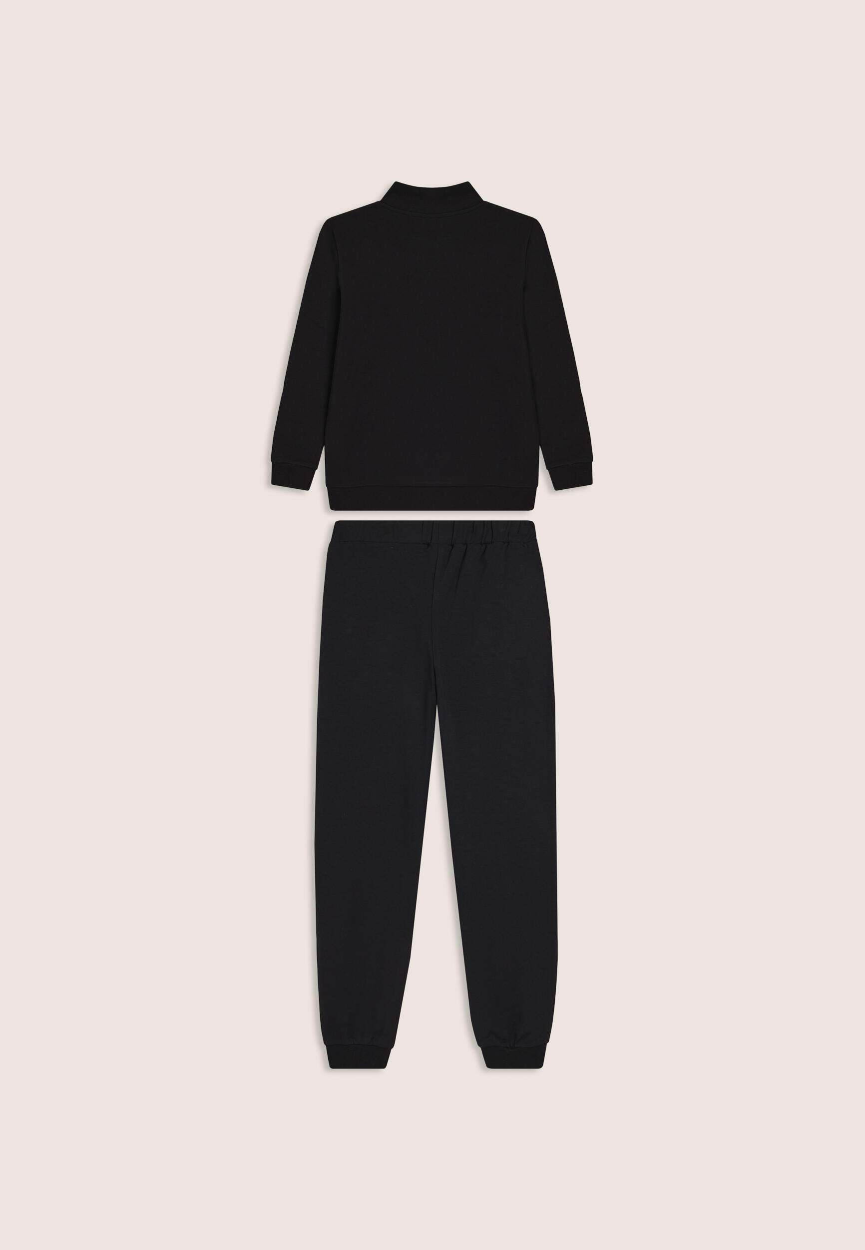 Tuta Junior full-zip con collo alto e tasche a marsupio 2/3