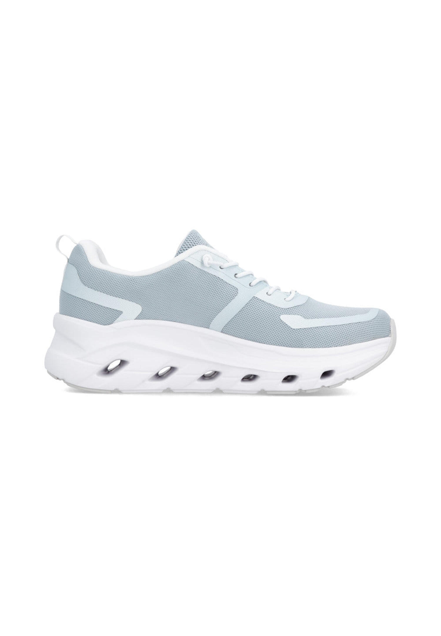 Rieker Damen Sneaker Low Sneaker Freizeit bequem Memory-Foam W3504-13 Blue 3/4