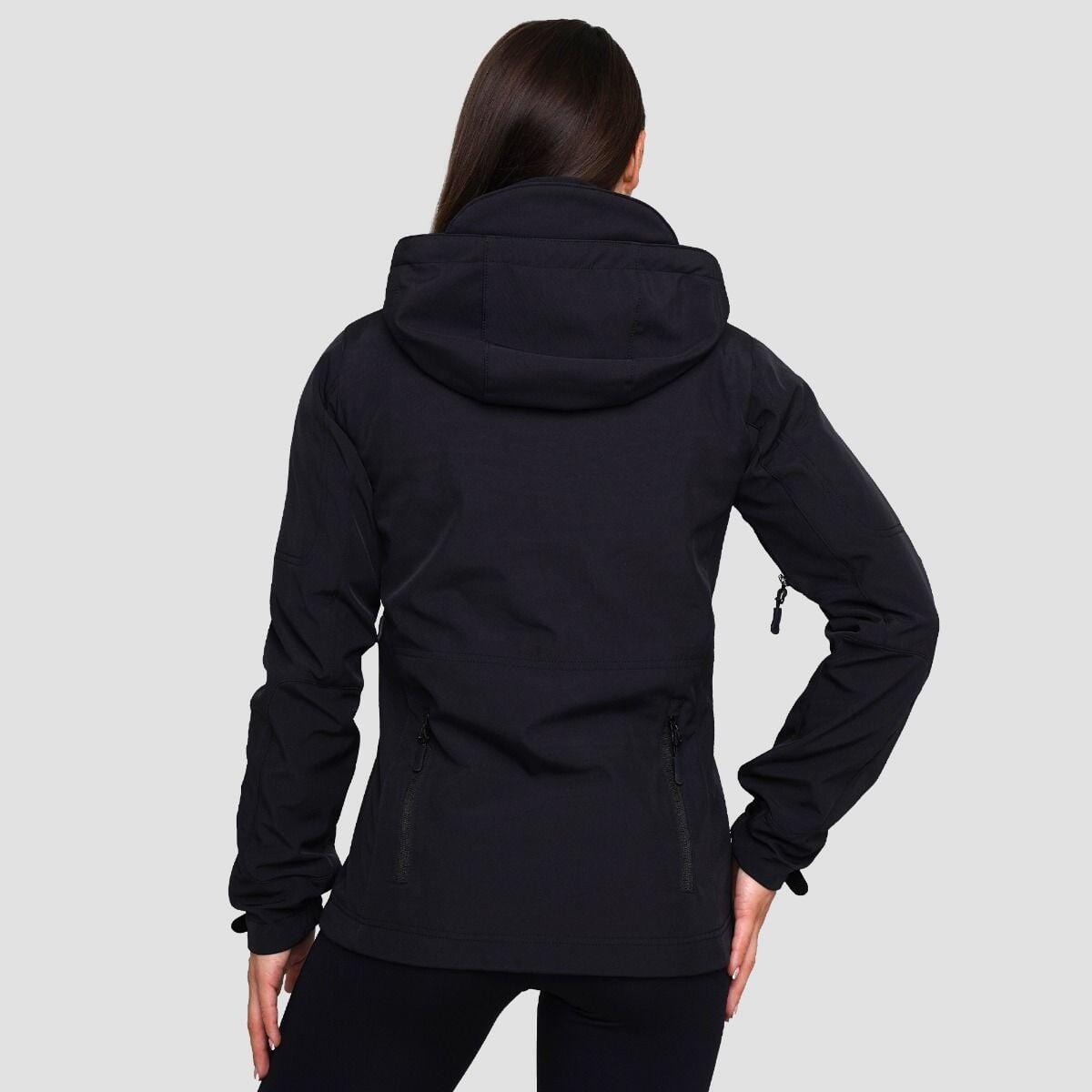Donna escursionismo giacca softshell impermeabile Black 3/7