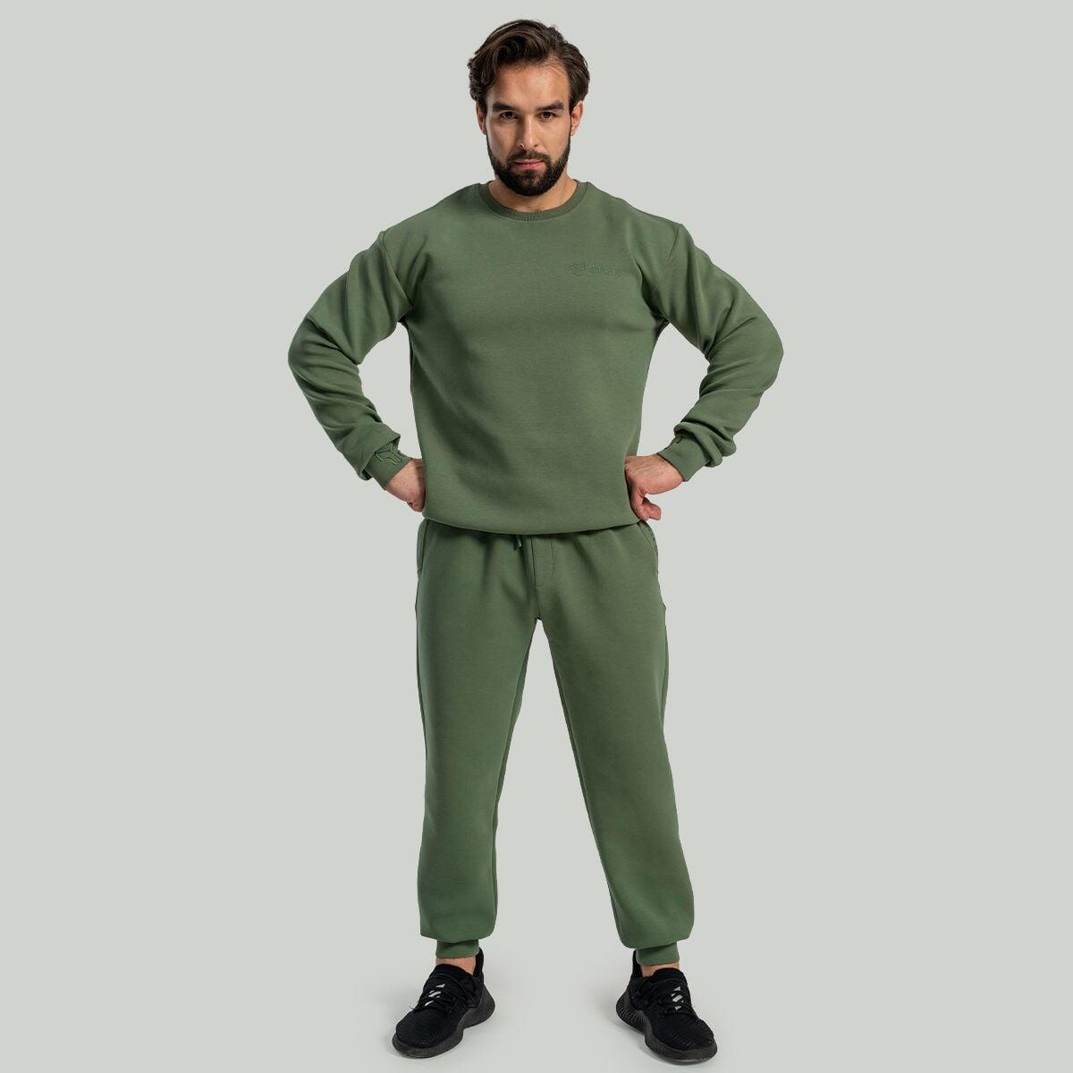 Uomo Yoga joggers oversize verdi Relaxed 5/6