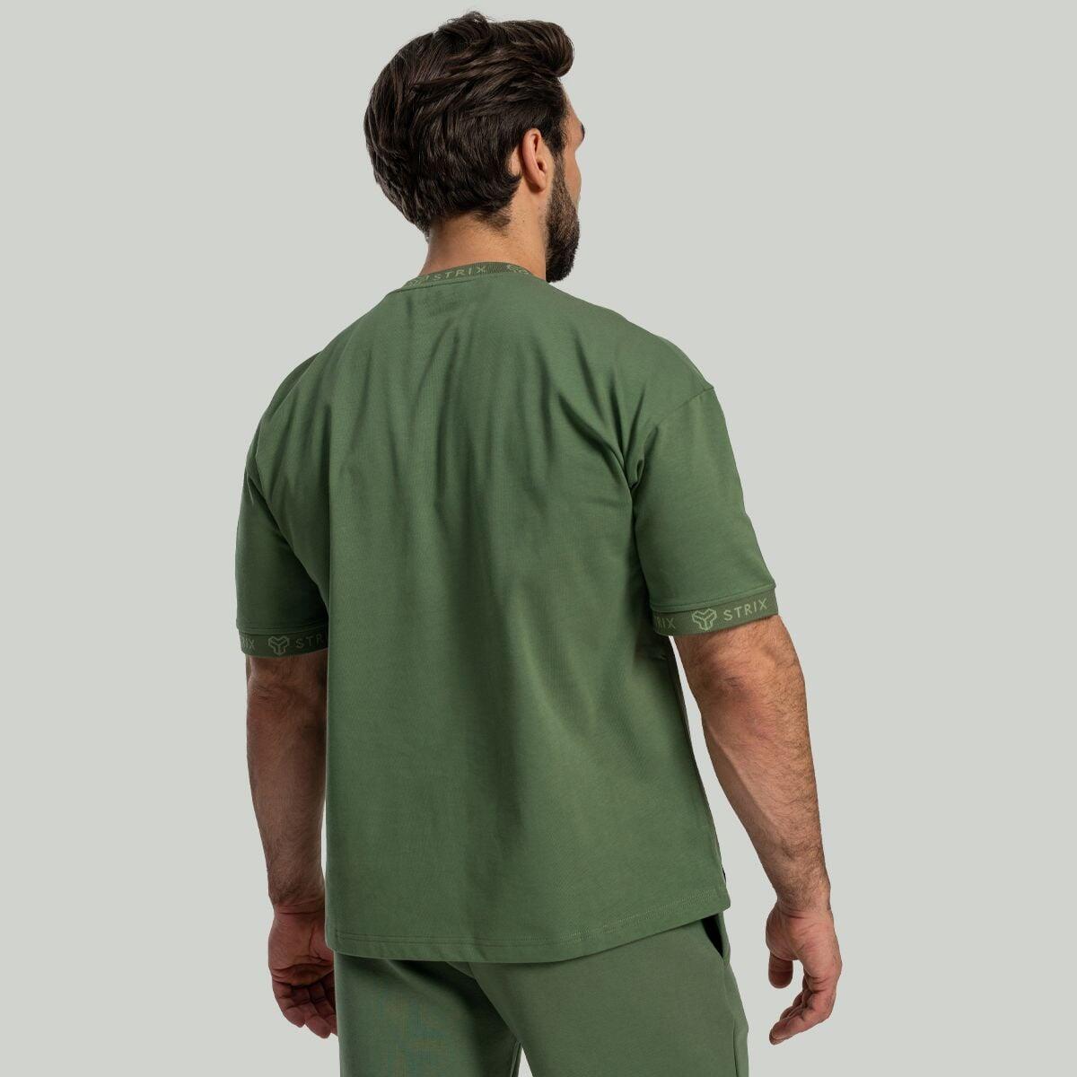 Uomo t-shirt traspirante verde 3/5