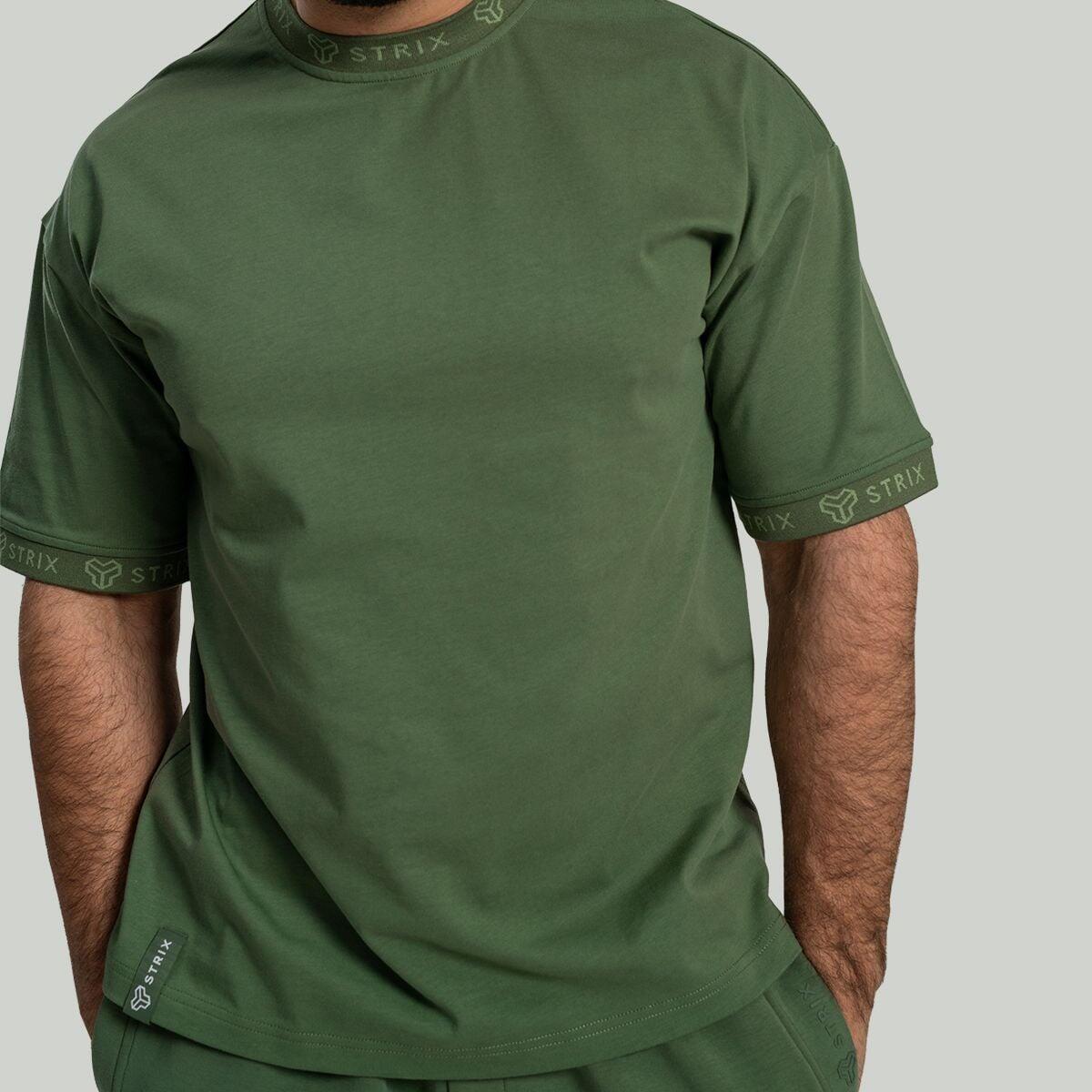 Uomo t-shirt traspirante verde 2/5