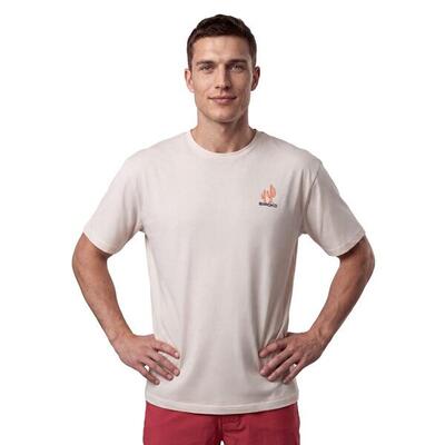 Heren katoenen gravel t-shirt met korte mouwen chaser white wit