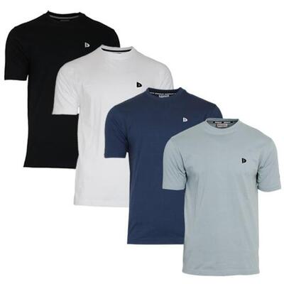 4-pack heren t-shirt vince ronde hals 100% katoen