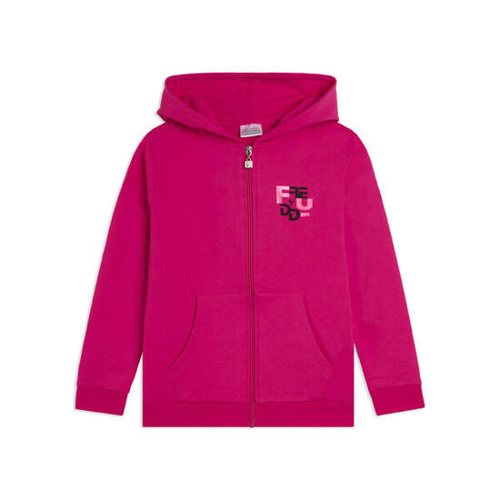 Felpa Junior oversize full-zip con cappuccio e grafica FREDDY